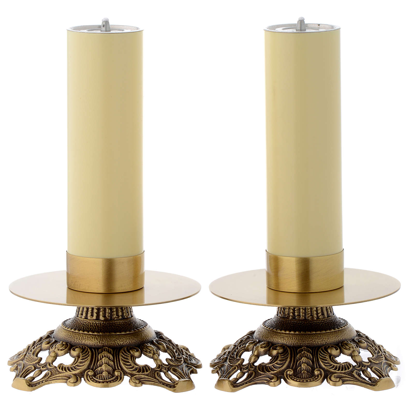 Portacandele, Portacandele Oro Set di 3, Candela Decorativa Alta in Metallo | Leroy Merlin