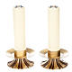 pair of candle holders with petals s1