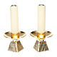 pair of candle holders with squared base s1