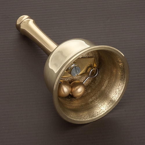 Liturgical bell with two bell clappers 2