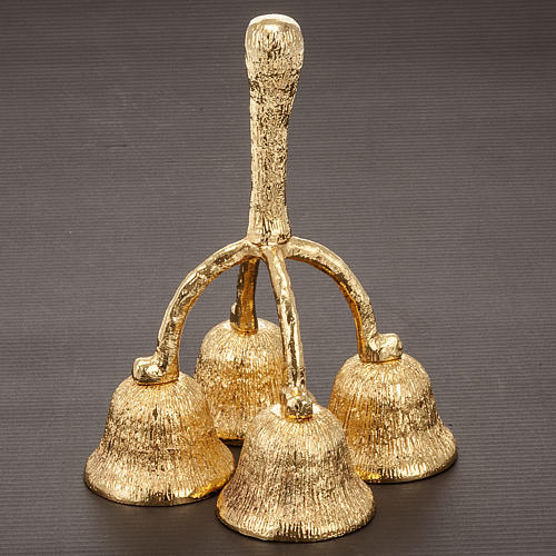 4 Chime Altar Bell,  Golden Brass 3