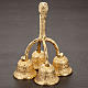 4 Chime Altar Bell,  Golden Brass s3