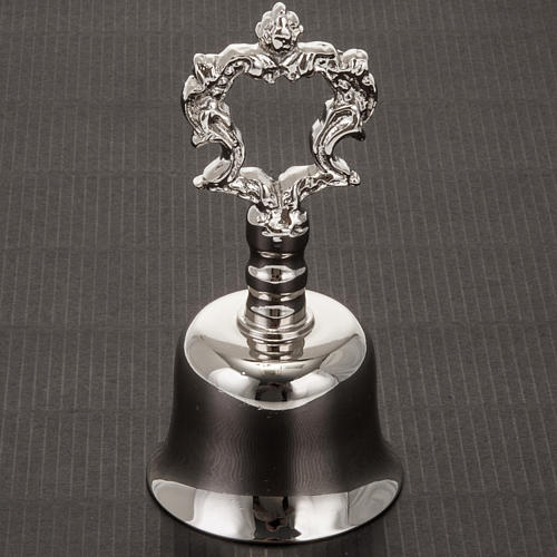 Liturgical nickel-plated bell with handle 2