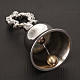 Liturgical nickel-plated bell with handle s3