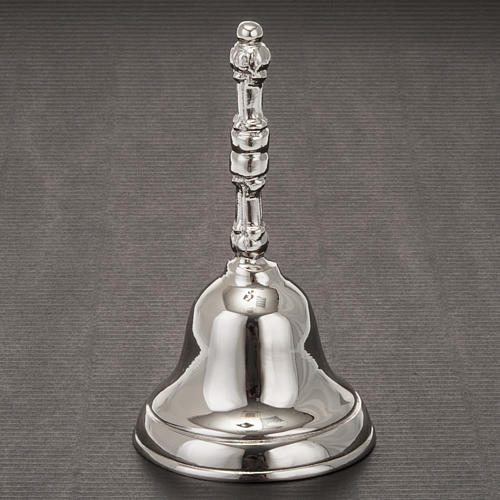 Dzwonek liturgiczny jednotonowy posrebrzany z rączką 2