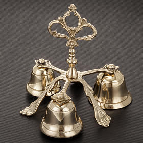 3 Chime Gold-Plated Handbell