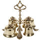 Decorated Altar Bell 4 Chime Gold-Plated s1