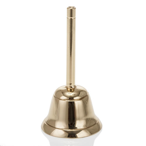 Altar bell golden-plated with handle 1