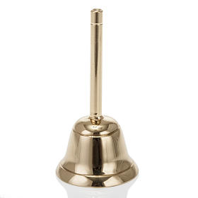 Altar bell golden-plated with handle