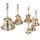 Liturgical bell with golden handle different sizes s1