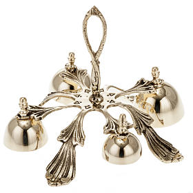 Church Handbell 4 Tone Gold-Plated Decorated