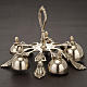 Decorated 5 Chimes Altar Handbell s4