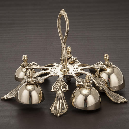Five Chimes Decorated Altar Handbell 4