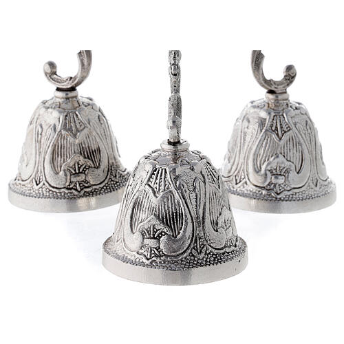 Altar Bell 3 Chime, Silver Plated Bronze 2