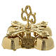 Liturgical bell with 4 sounds in gold-plated brass s5