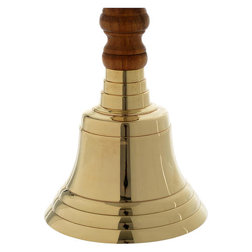 Bell With Wooden Handle, 21x10 cm