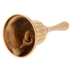 Gold-Plated Brass Altar Handbell 9 cm