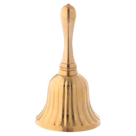 Dzwonek liturgiczny z mosiądzu pozłacany 9 cm