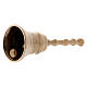 Altar hand bell in gold plated brass diameter 3 1/2 in s2