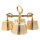Altar Bells 4 Chime In Gold Plated Brass s1