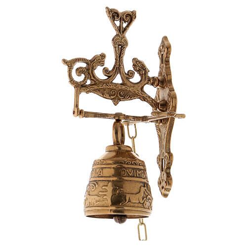 Dzwonek ścienny sygnaturka, z mechanizmem poruszającym, 7 cm 2
