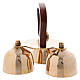 Altar bells 3 tones wood handle s2