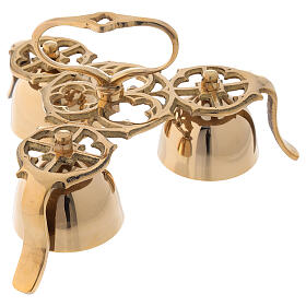 Liturgical bell three sounds gothic decoration