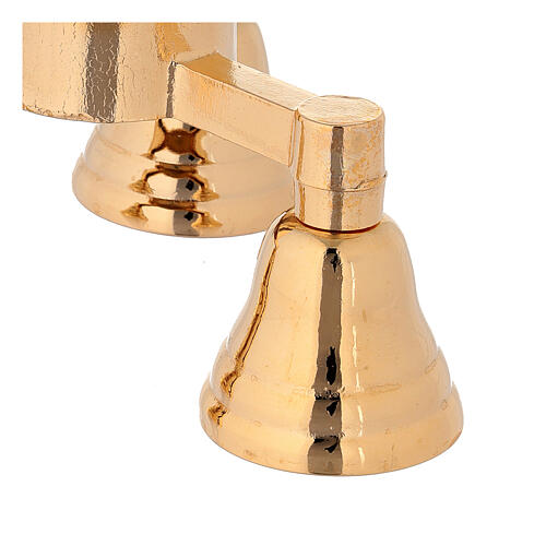 Brass Handbell 3 Chime, Golden Brass 2