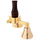 Gold-Plated Liturgical Bell, 3 Tone with Wooden Handle s2