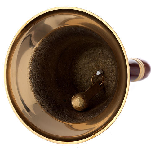 Brass Handbell With Wooden Handle, 26 cm 3