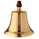 Dzwonek mosiężny z drewnianą rączką, h 26 cm s2