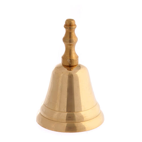 Liturgical bell one sound in golden brass 7 cm 1