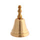 Liturgical bell one sound in golden brass 7 cm s1