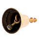 Liturgical bell one sound in golden brass 7 cm s2
