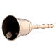Campanella da tavolo natalizia 9 cm ottone argentato s2