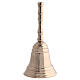 Christmas table bell, silver-plated brass, 5 in s1