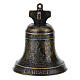 Weihnachtsglocke aus brüniertem Metall, 5 × 7 cm s3