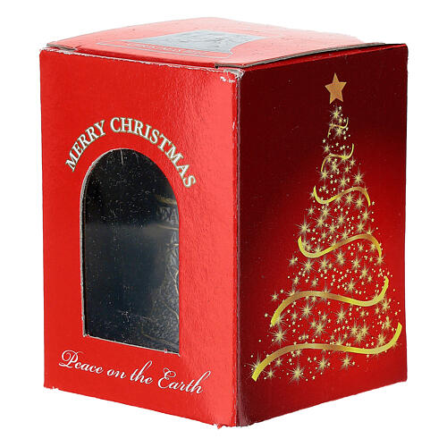 Sino de Natal metal brunido 5x7 cm 2