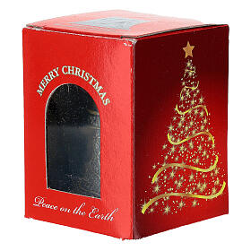 Burnished metal Christmas bell 5x7 cm