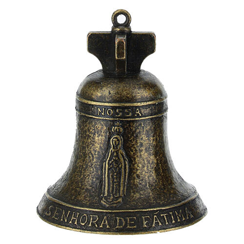 Burnished metal bell, Saint John Paul II, 2x3 in 7
