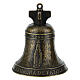 Bronzed Metal Bell Saint John Paul II 5x7 cm s7