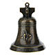 Bronzed Metal Bell St. Anthony of Padua 5x7 cm s3
