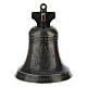 Bronzed Metal Church Bell Pope Francis 5x7 cm s3