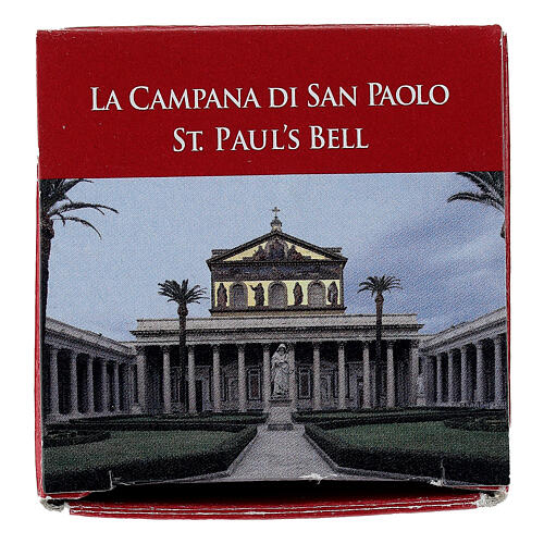 Campana San Paolo in metallo brunito 5x7 cm 6