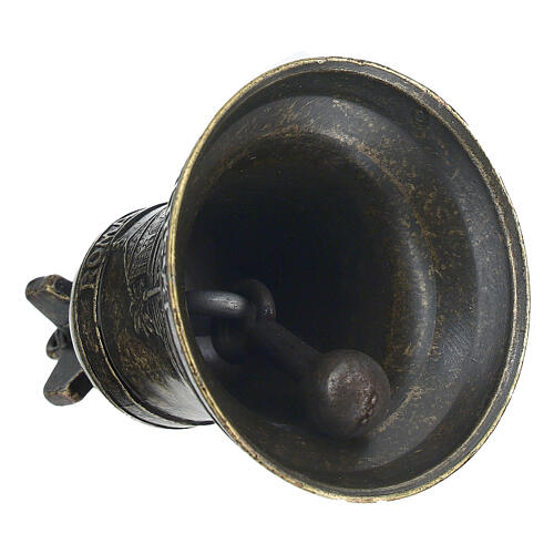 Bronzed Metal Altar Bell St. Paul 5x7 cm 5