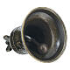 Bronzed Metal Altar Bell St Benedict 5x7 cm s5
