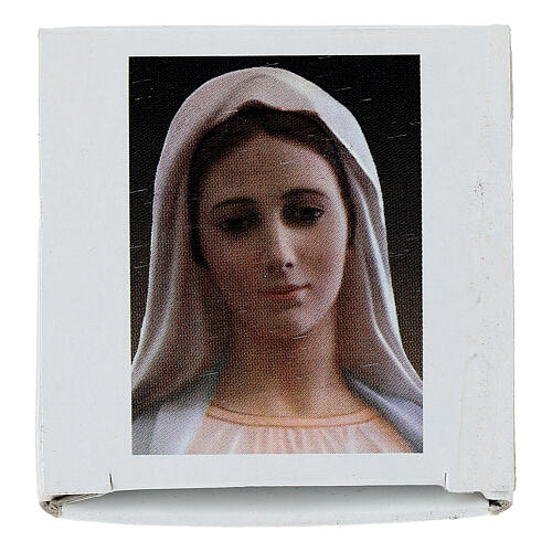 Campana Virgen Medjugorje metal bruñido 5x7 cm 6