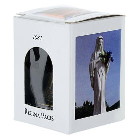 Bronzed Metal Altar Bell Our Lady of Medjugorje 5x7 cm