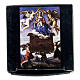 Campana de metal bruñido bruñido Virgen de Loreto 5x7 cm s6