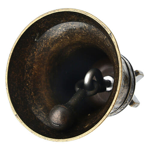 Bell of Our Lady of Fatima, burnished metal, 2x3 in 6